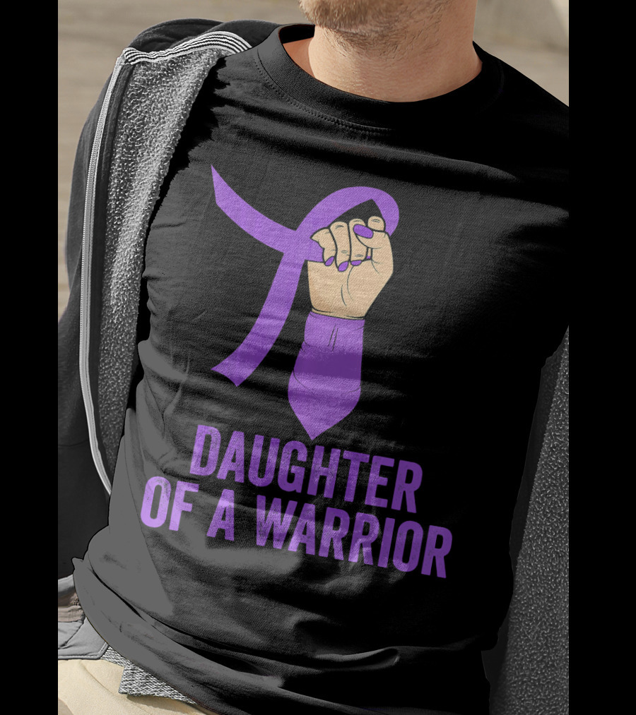 Daughter Of A Warrior Pancreatic Cancer Awareness T-Shirt