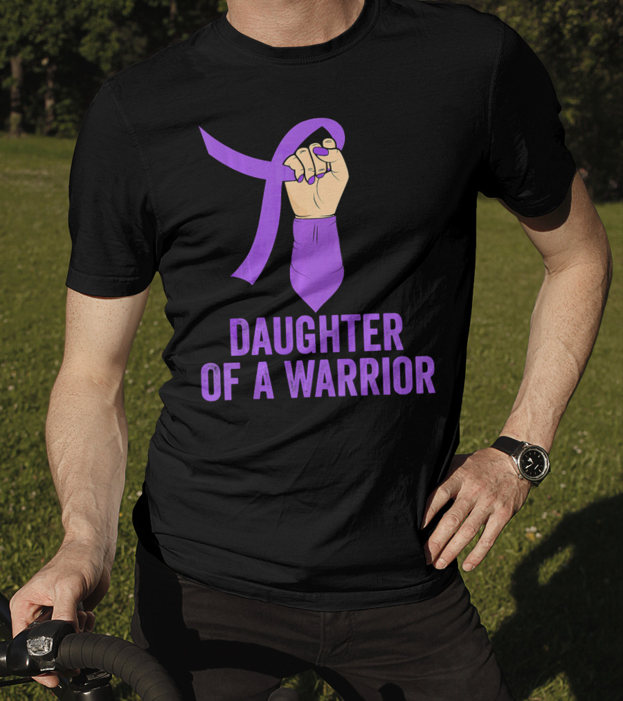 Daughter Of A Warrior Pancreatic Cancer Awareness T-Shirt