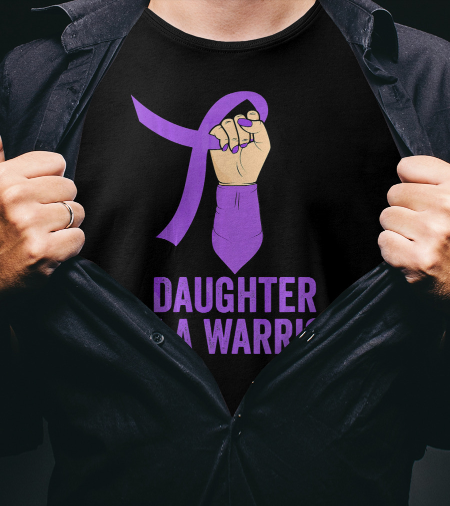 Daughter Of A Warrior Pancreatic Cancer Awareness T-Shirt