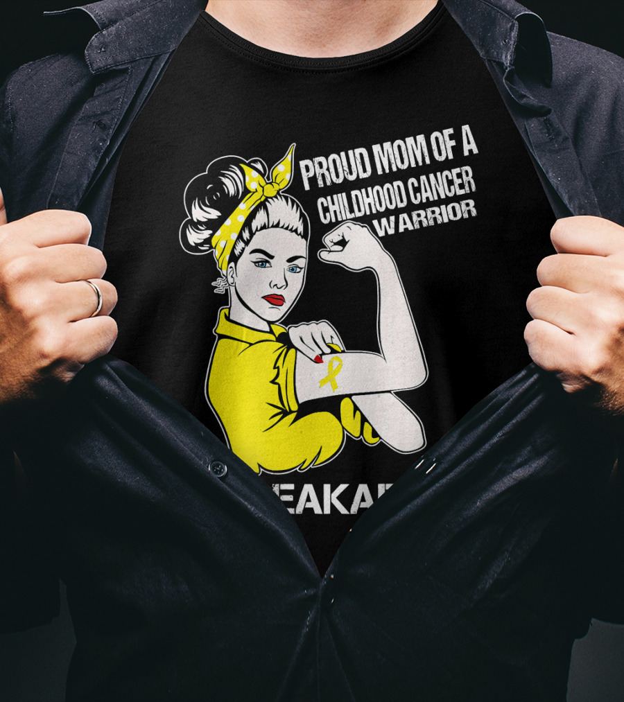 Proud Mom Of A Childhood Cancer Warrior Unbreakable T-Shirt