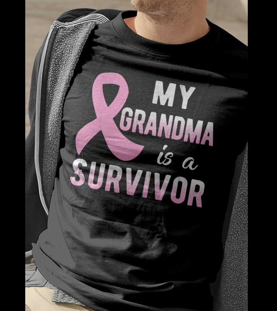 My Grandma Is A Survivor Pink T-Shirt