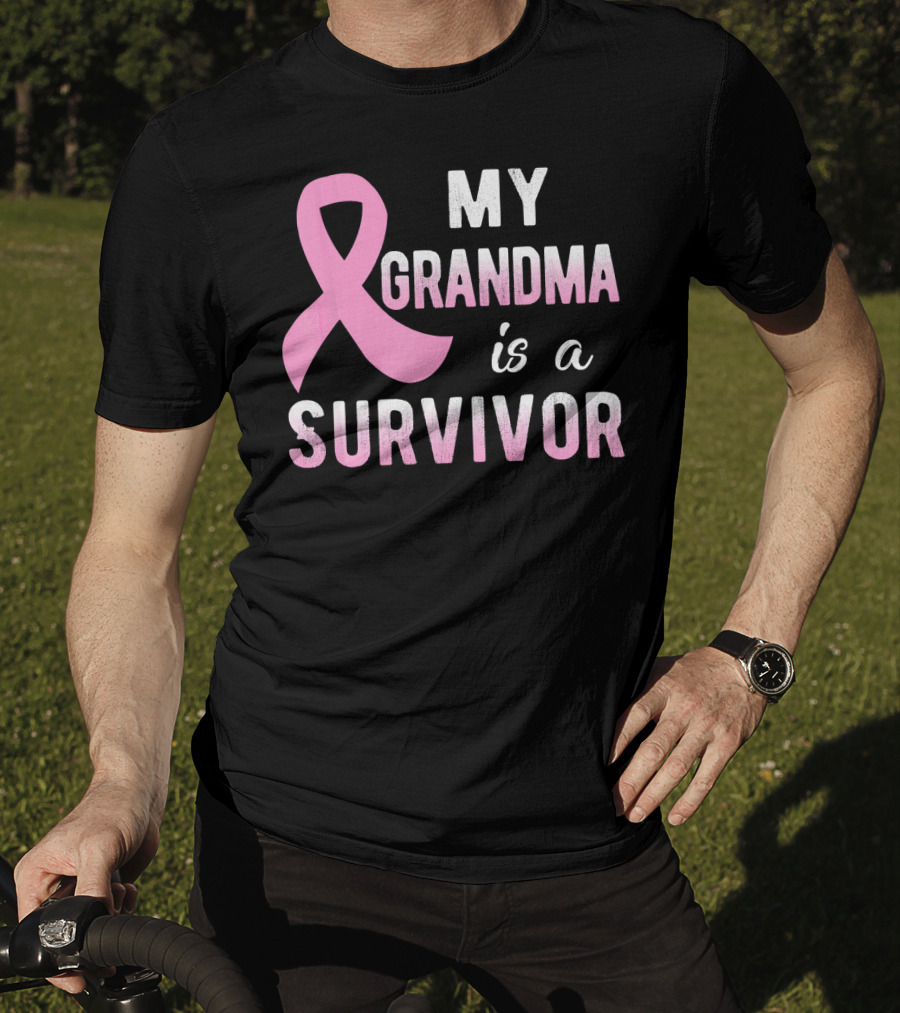 My Grandma Is A Survivor Pink T-Shirt