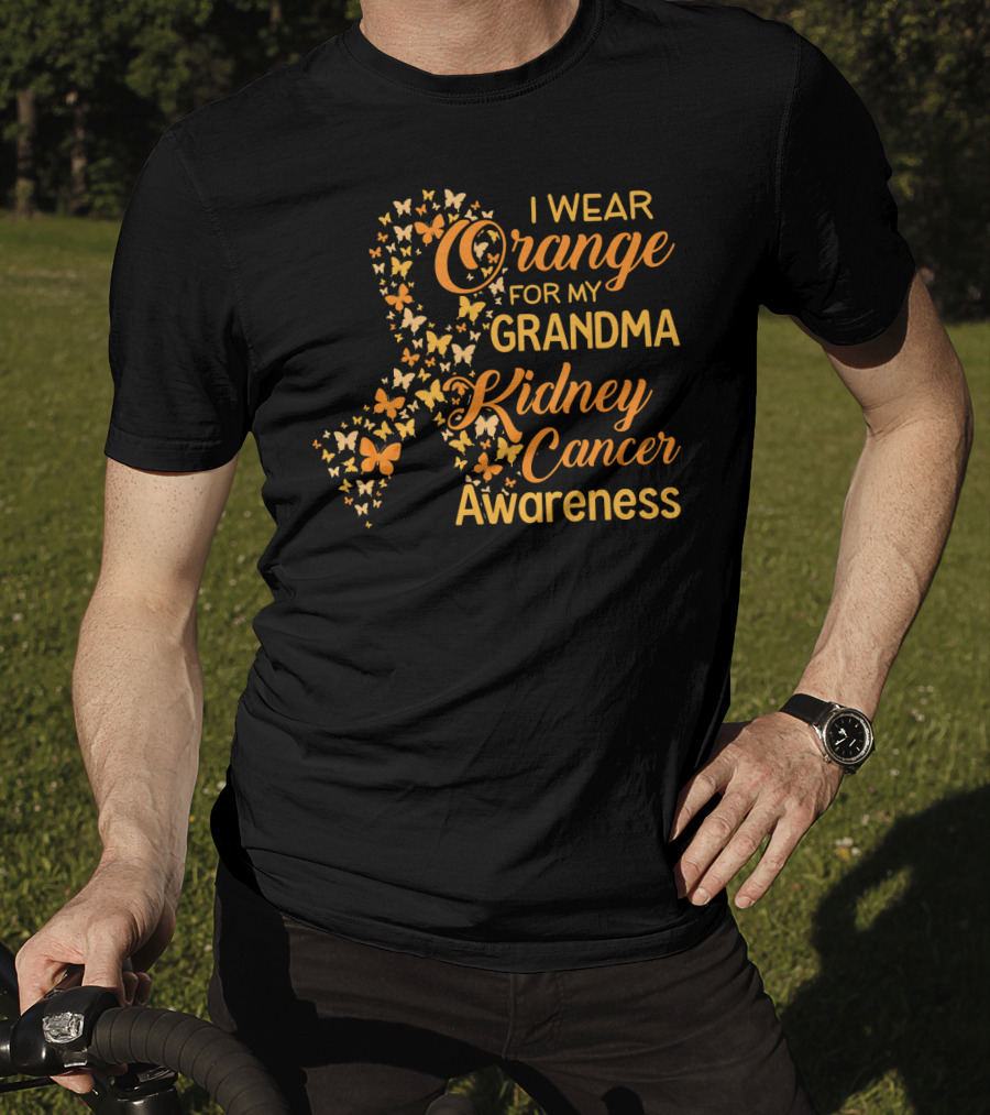 I Wear Orange For My Grandma Kidney Cancer Awareness T-Shirt