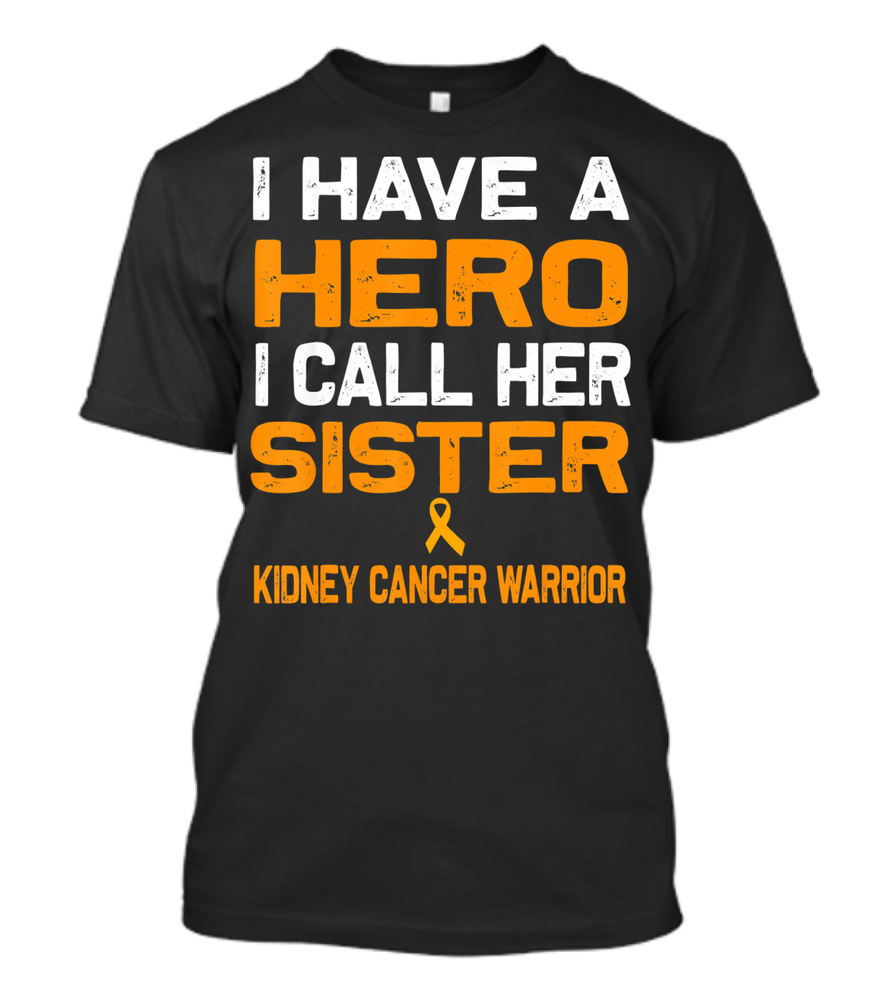 I Have A Hero I Call Her Sister Kidney Cancer Warrior T-Shirt