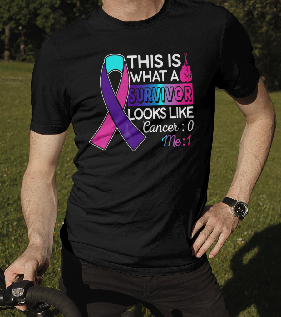 This Is What A Survivor Looks Like Cancer: 0 Me: 1 T-Shirt