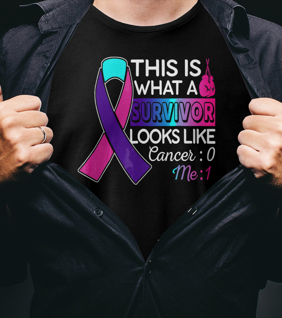 This Is What A Survivor Looks Like Cancer: 0 Me: 1 T-Shirt