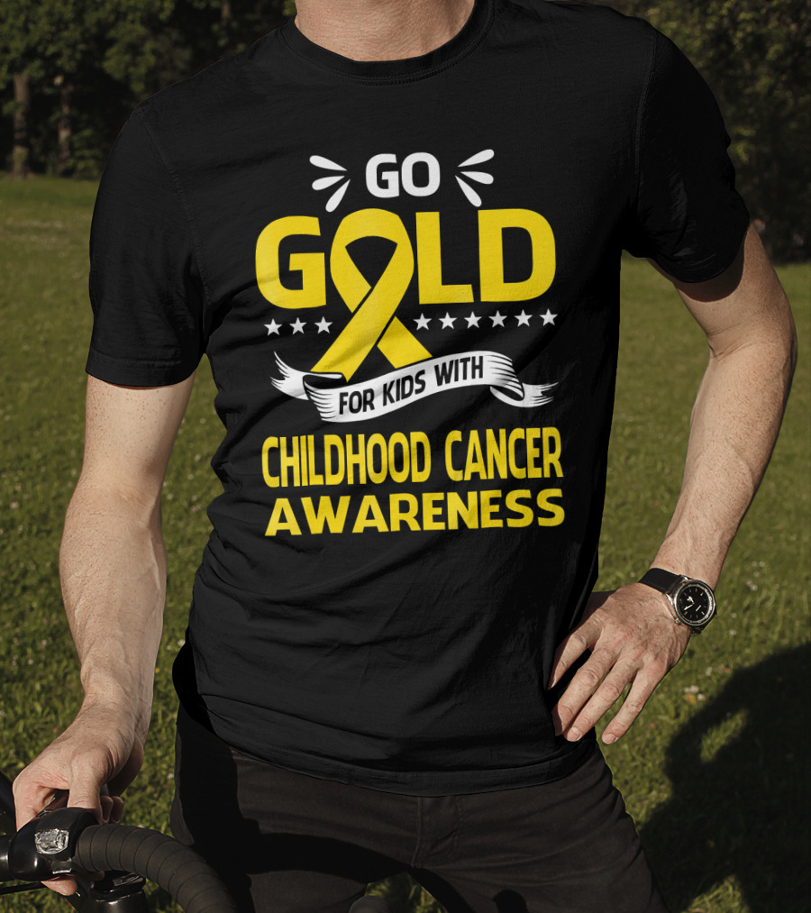 Go Gold For Kids With Childhood Cancer Awareness T-Shirt