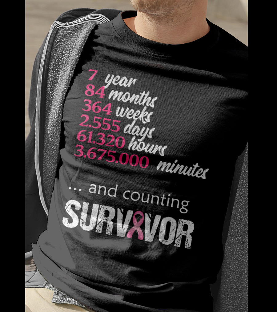 7 Year Survivor Breast Cancer And Counting T-Shirt