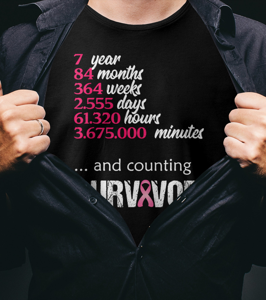 7 Year Survivor Breast Cancer And Counting T-Shirt