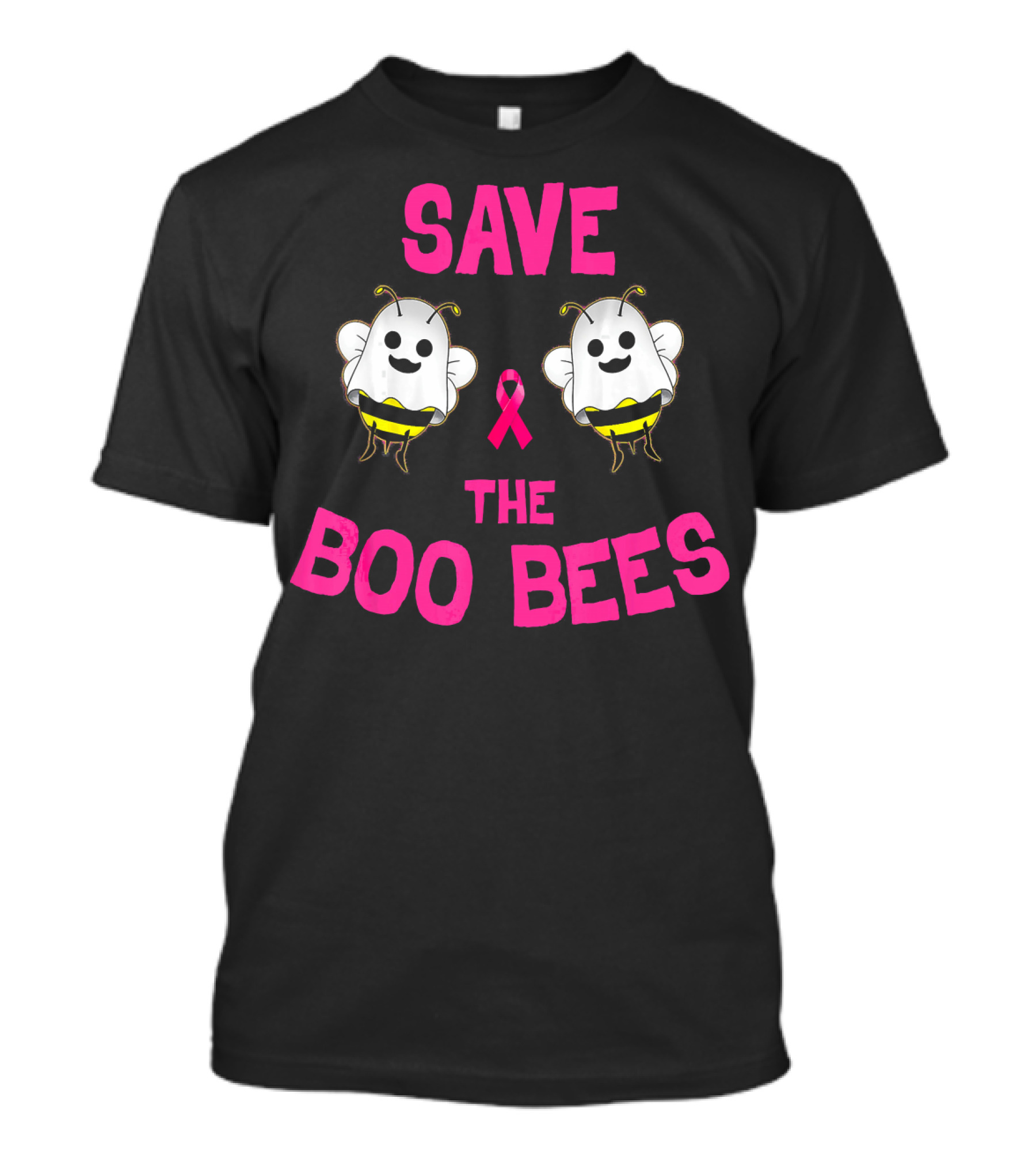 Save The Boo Bees Breast Cancer Awareness Pink Ribbon Bees T-Shirt