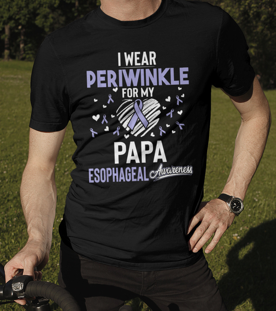 I Wear Periwinkle For My Papa Esophageal Awareness T-Shirt