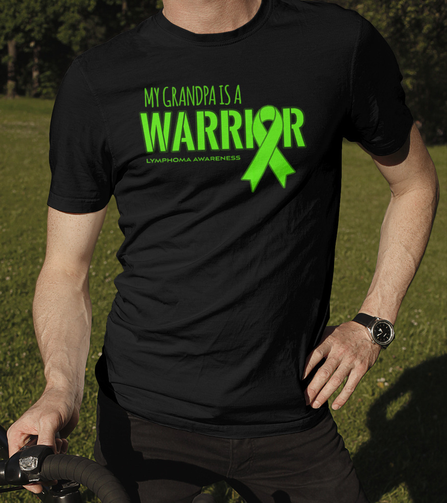 My Grandpa Is A Warrior Lymphoma Awareness T-Shirt