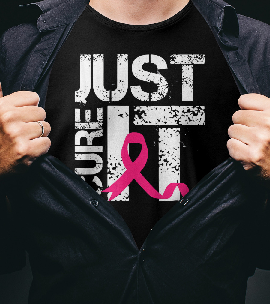 Women Just Cure It Breast Cancer Awareness Pink T-Shirt
