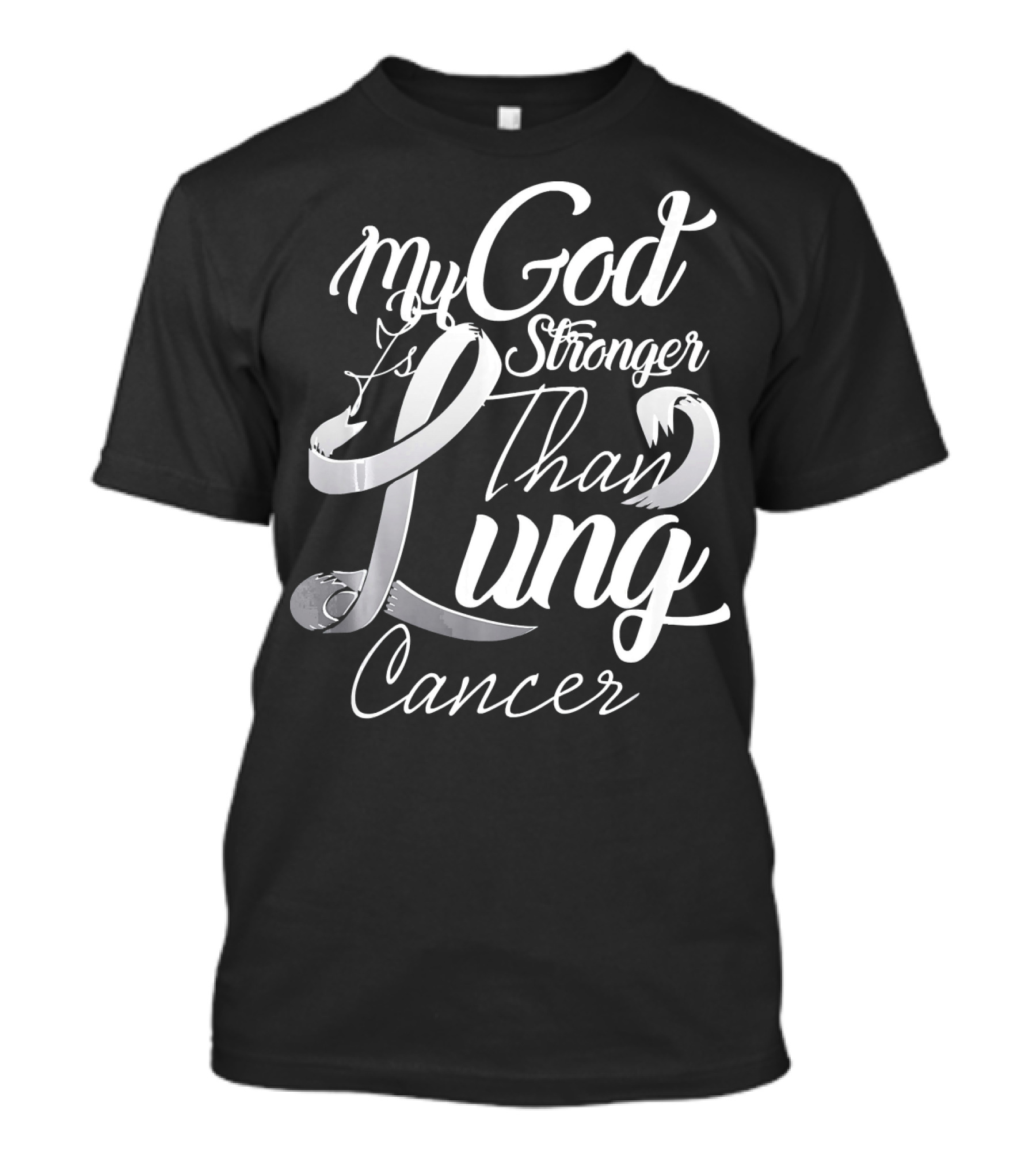 My God Is Stronger Than Lung Cancer Vintage T-Shirt