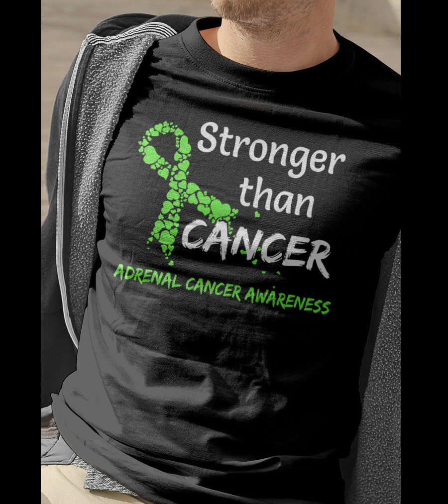 Stronger Than Cancer Adrenal Cancer Awareness T-Shirt