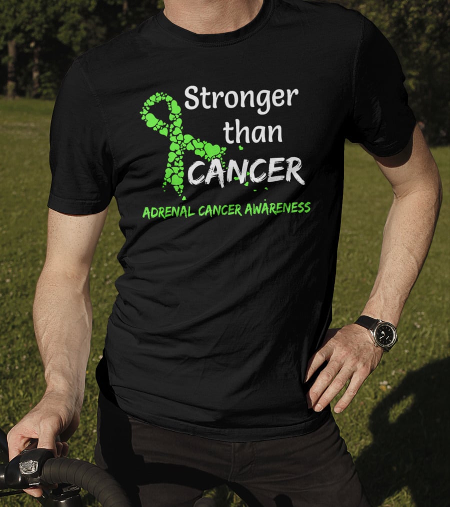 Stronger Than Cancer Adrenal Cancer Awareness T-Shirt