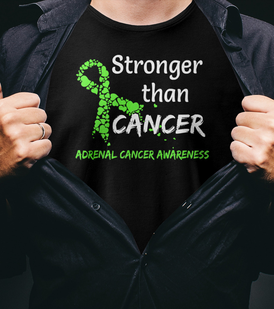 Stronger Than Cancer Adrenal Cancer Awareness T-Shirt