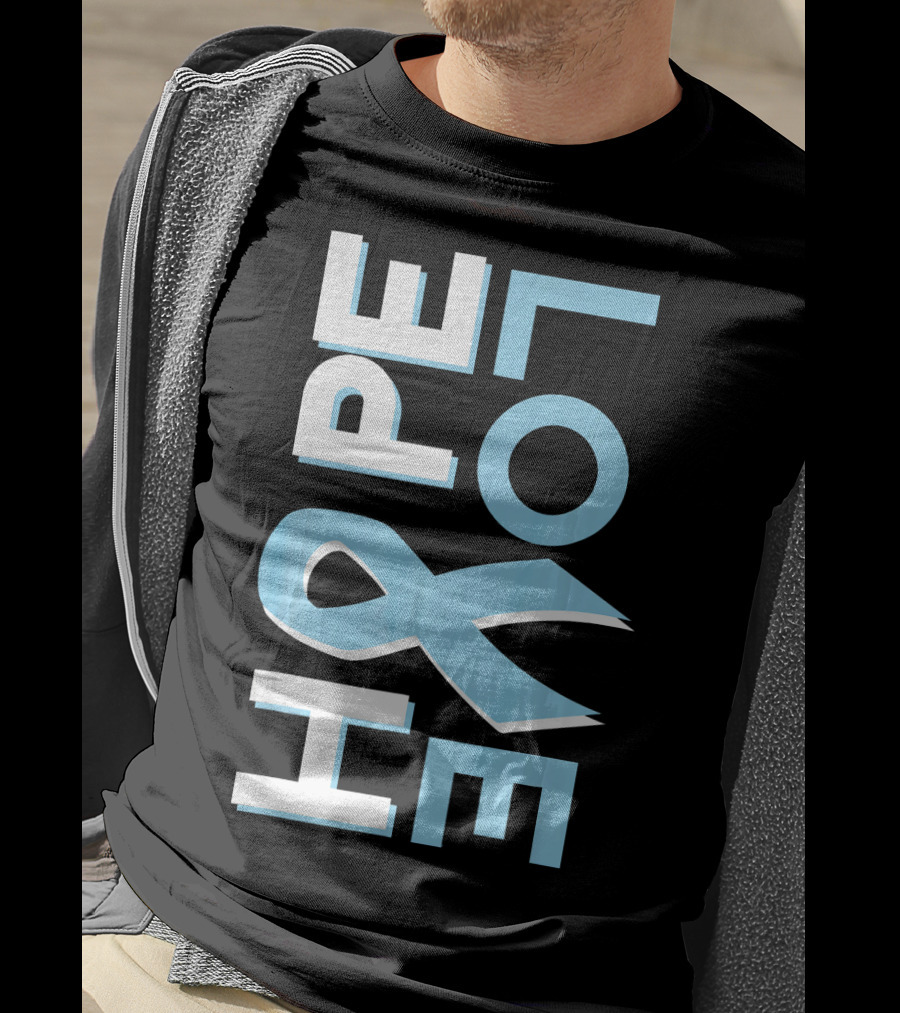 Hope Love Prostate Cancer Awareness Fight Cancer T-Shirt