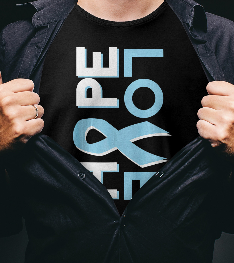 Hope Love Prostate Cancer Awareness Fight Cancer T-Shirt
