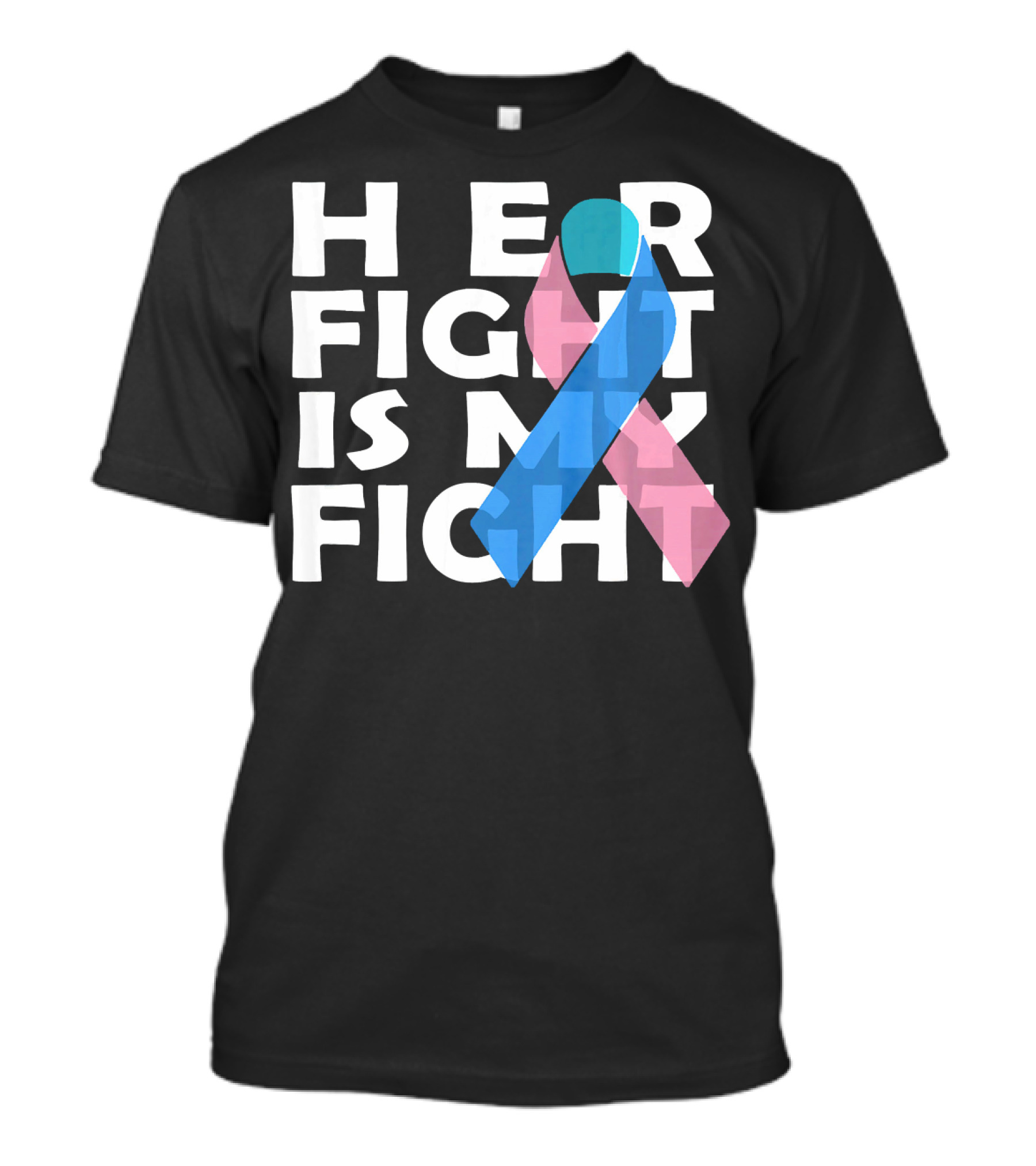 Her Fight Is My Fight Thyroid Cancer T-Shirt