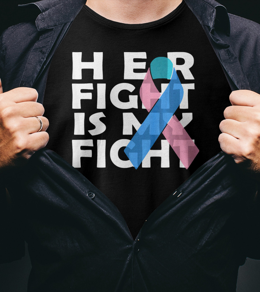 Her Fight Is My Fight Thyroid Cancer T-Shirt