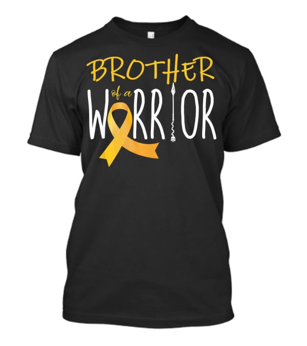 Brother Of A Warrior Childhood Cancer Awareness T-Shirt