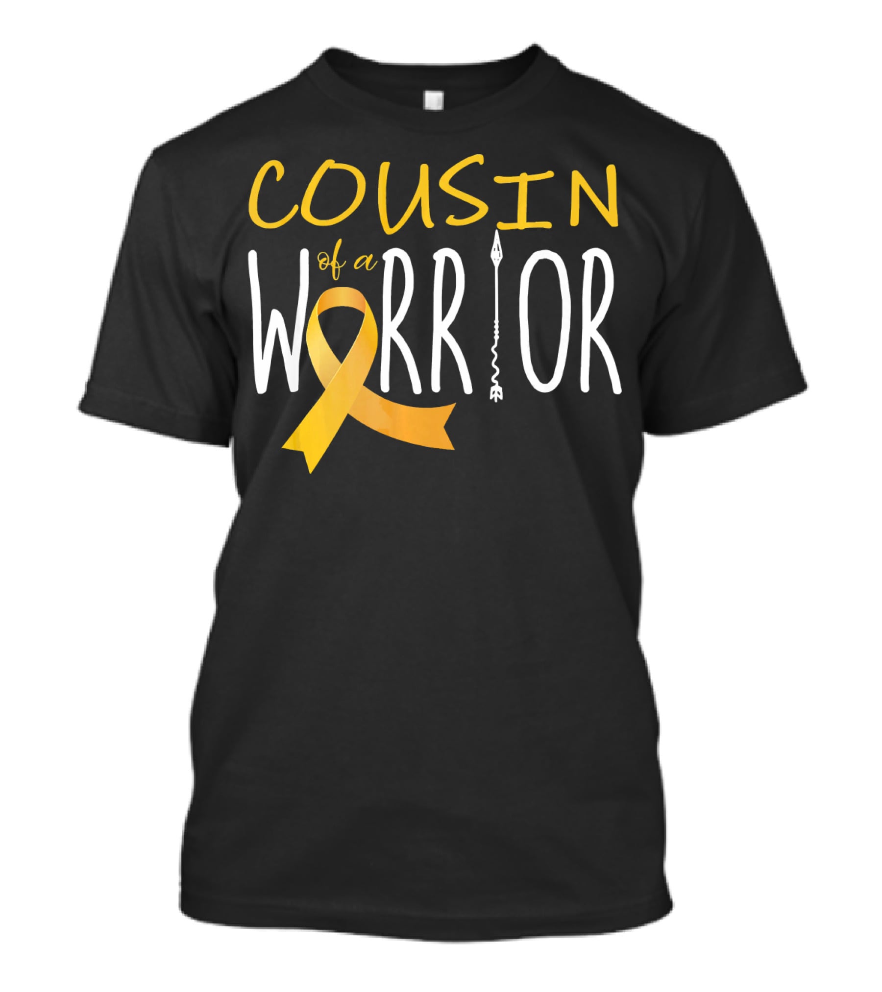 Cousin Of A Warrior Childhood Cancer Awareness T-Shirt