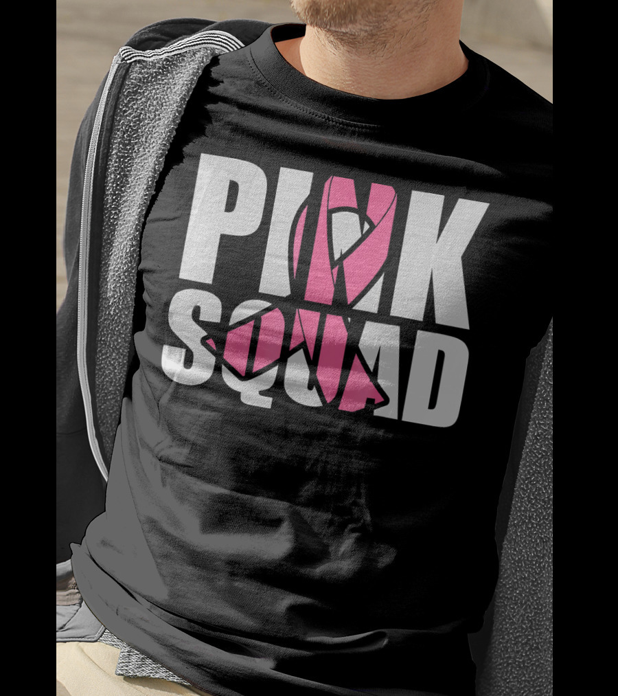 PINK SQUAD Breast Cancer Awareness T-Shirt