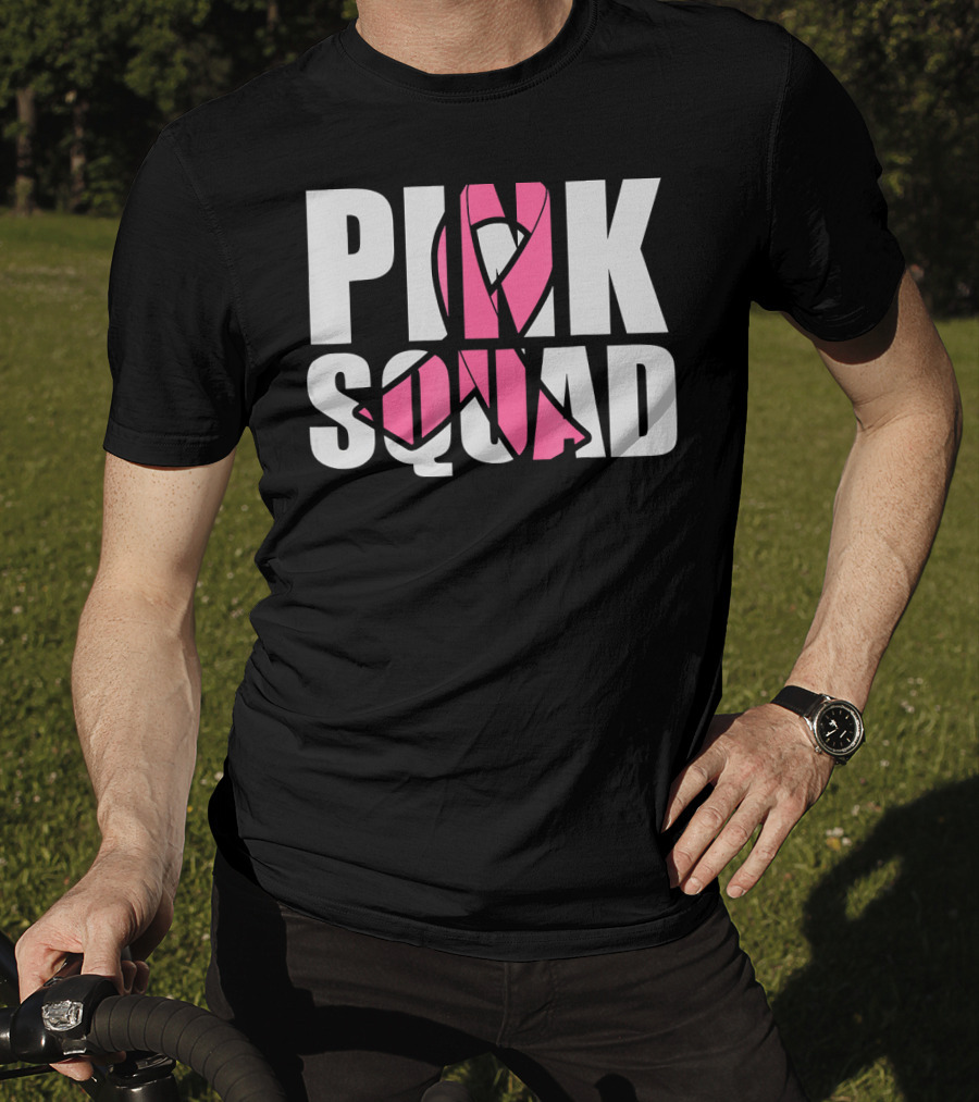 PINK SQUAD Breast Cancer Awareness T-Shirt