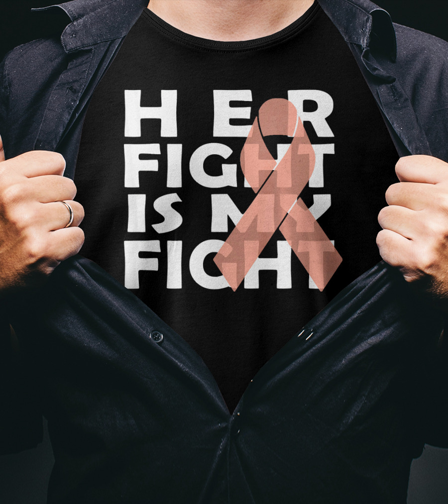 Her Fight Is My Fight Endometrial Cancer T-Shirt