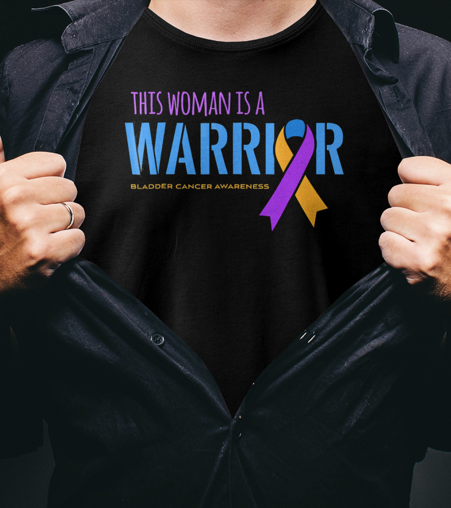 This Woman Is A Warrior Bladder Cancer Awareness T-Shirt