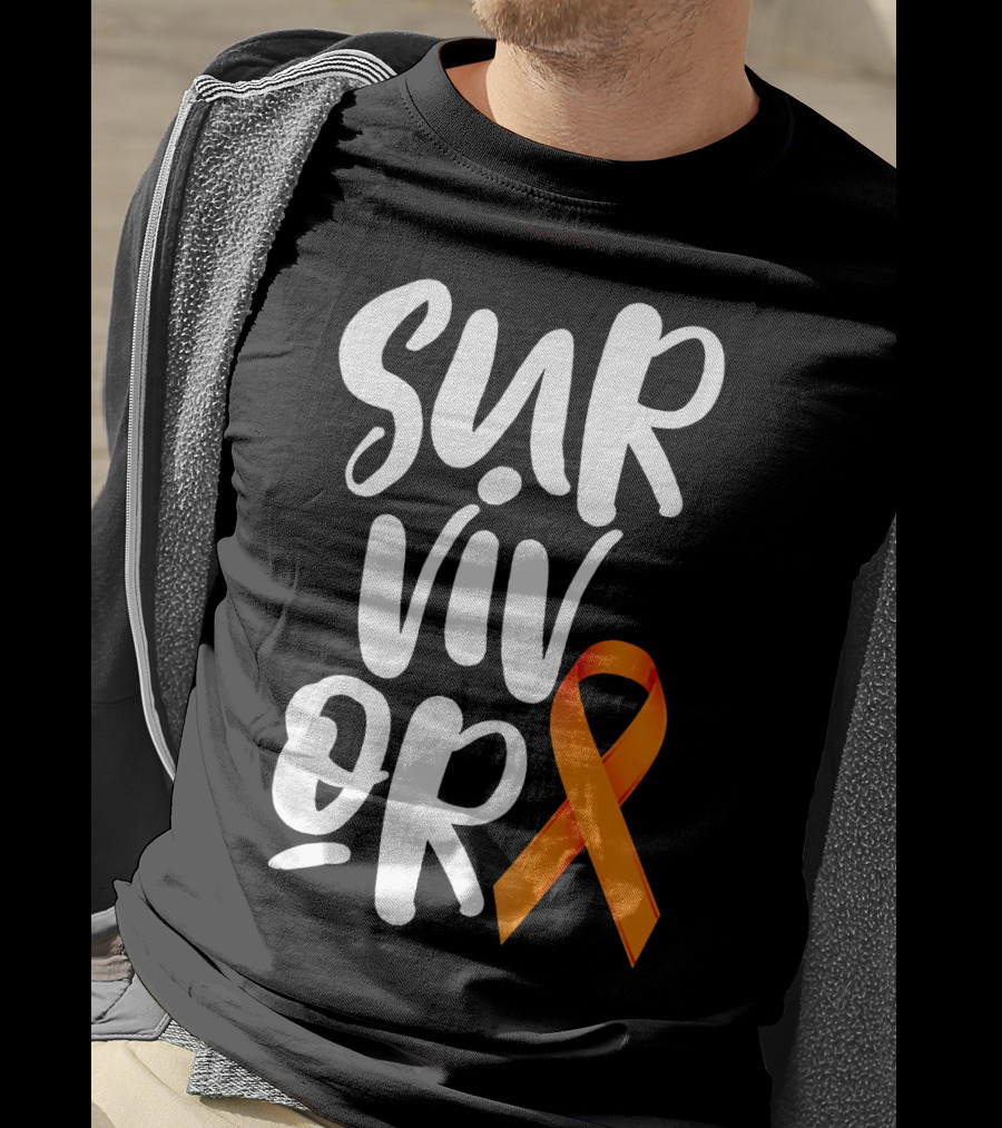 Leukemia Cancer Survivor Orange T-Shirt