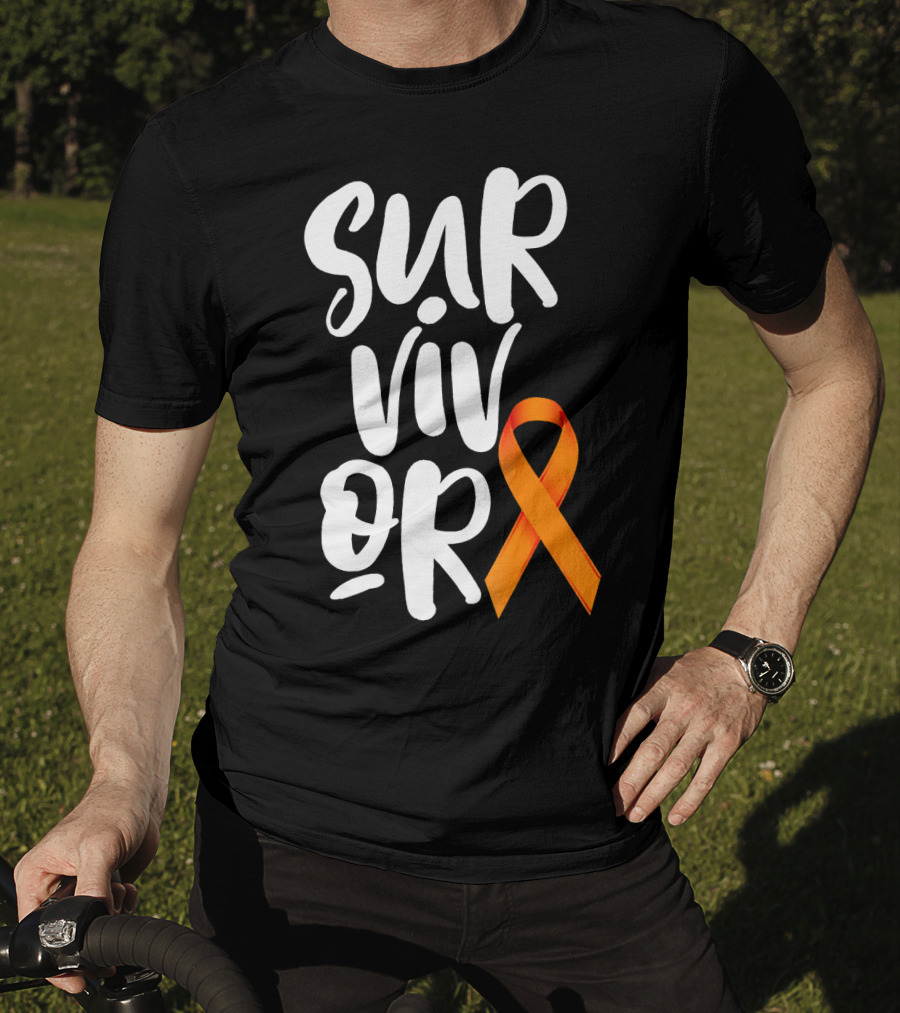 Leukemia Cancer Survivor Orange T-Shirt