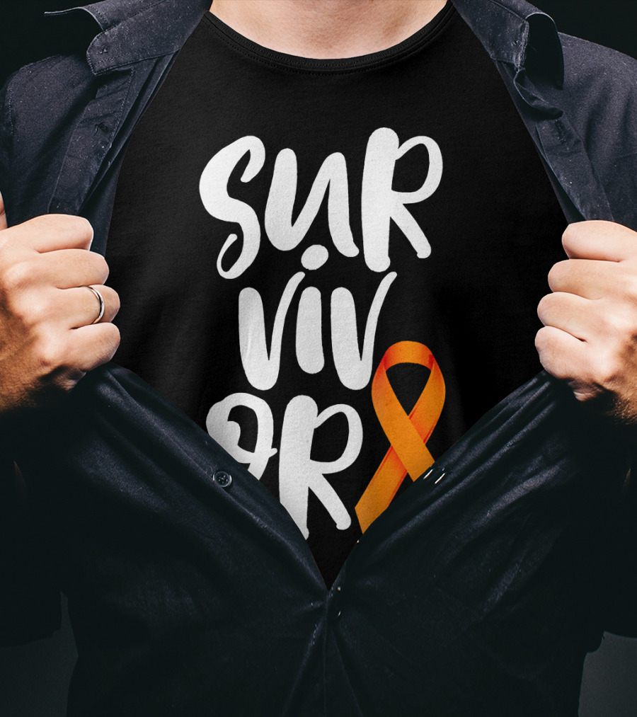 Leukemia Cancer Survivor Orange T-Shirt