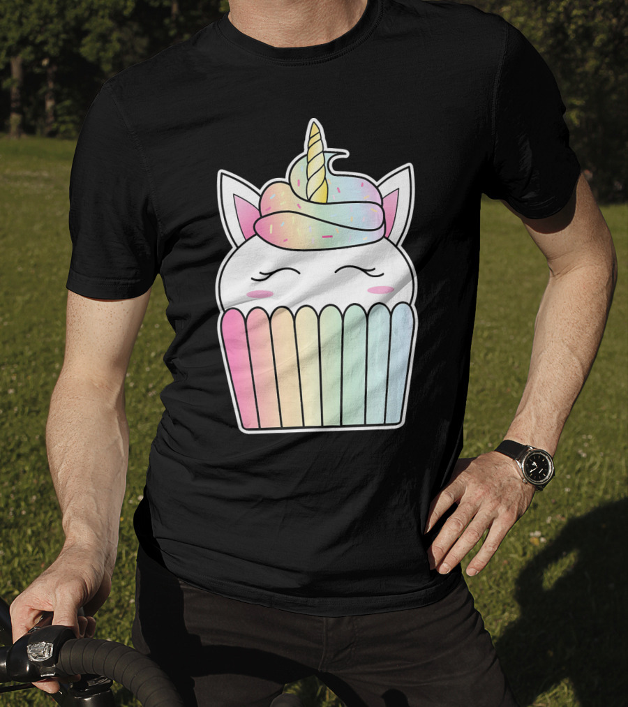Unicorn Cupcake Pastel Cute Baking Kawaii T-Shirt