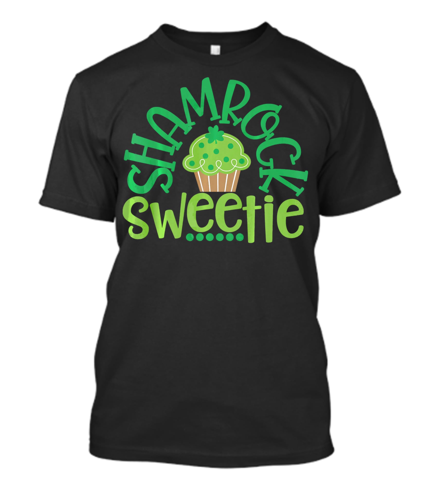 Shamrock Sweetie Green Cupcake St. Patrick's Day T-Shirt