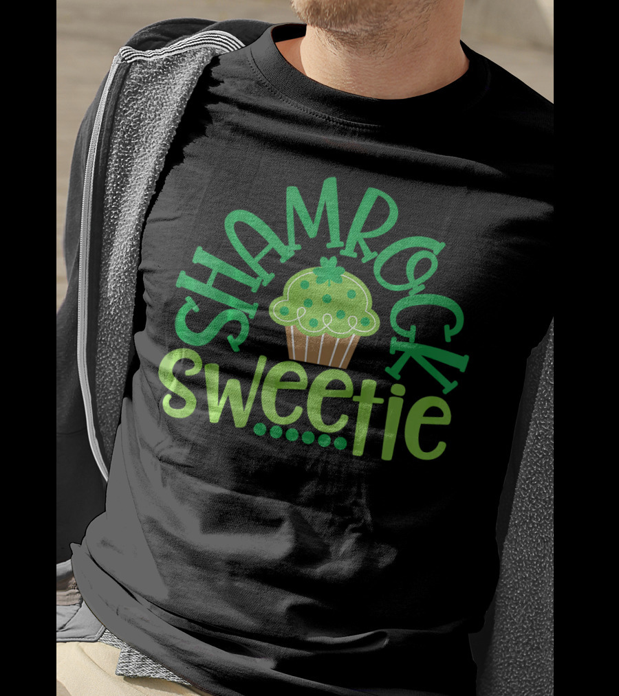 Shamrock Sweetie Green Cupcake St. Patrick's Day T-Shirt