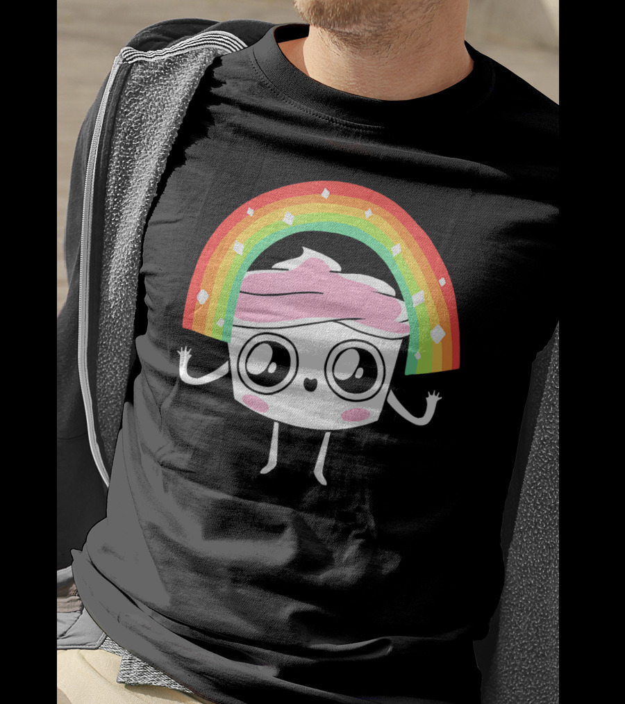 The Good Advice Cupcake Kawaii Rainbow Delight T-Shirt
