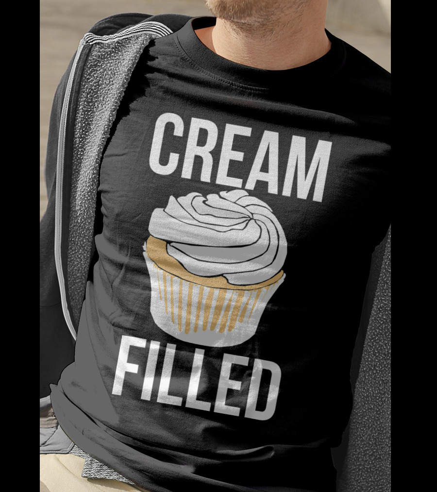 Cream Filled Funny Cupcake Crude T-Shirt