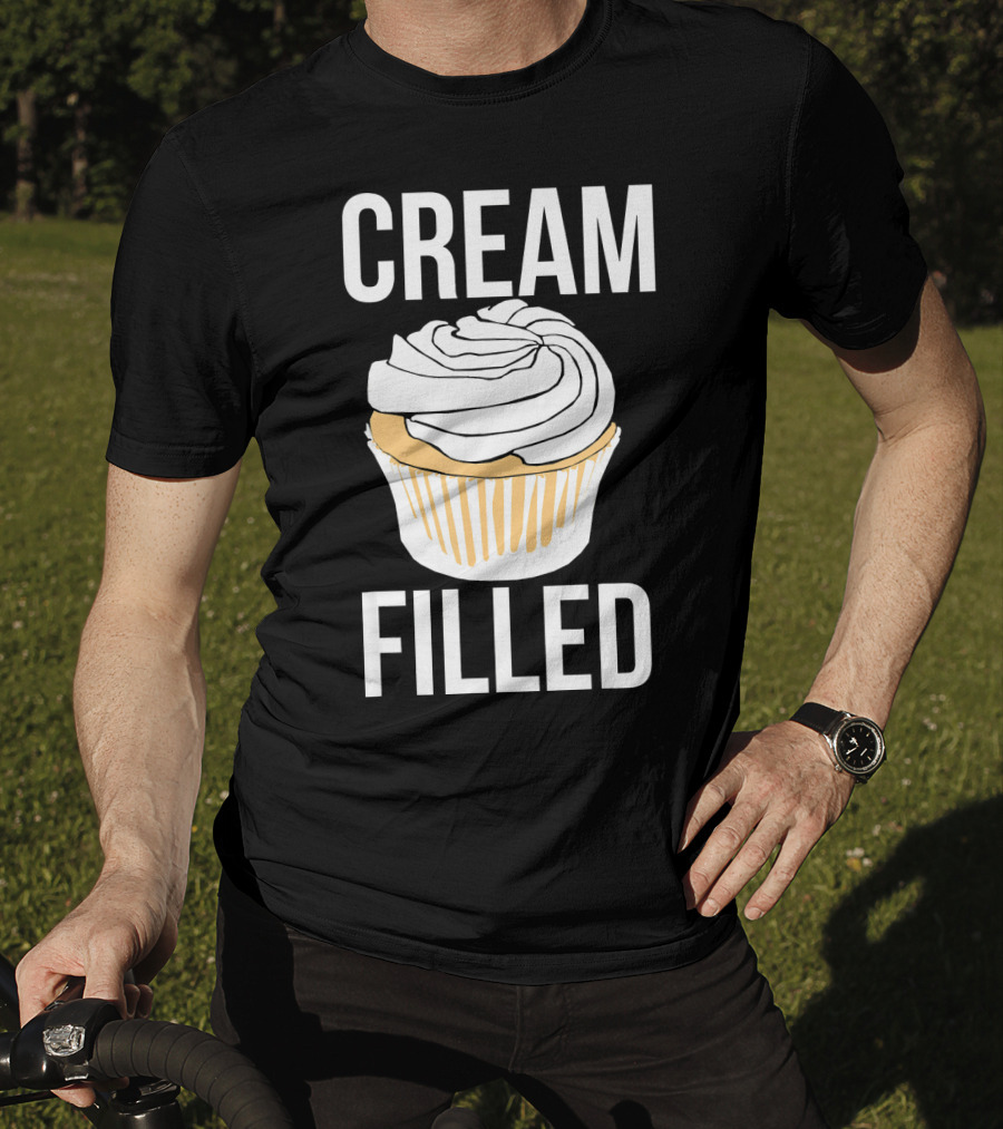 Cream Filled Funny Cupcake Crude T-Shirt
