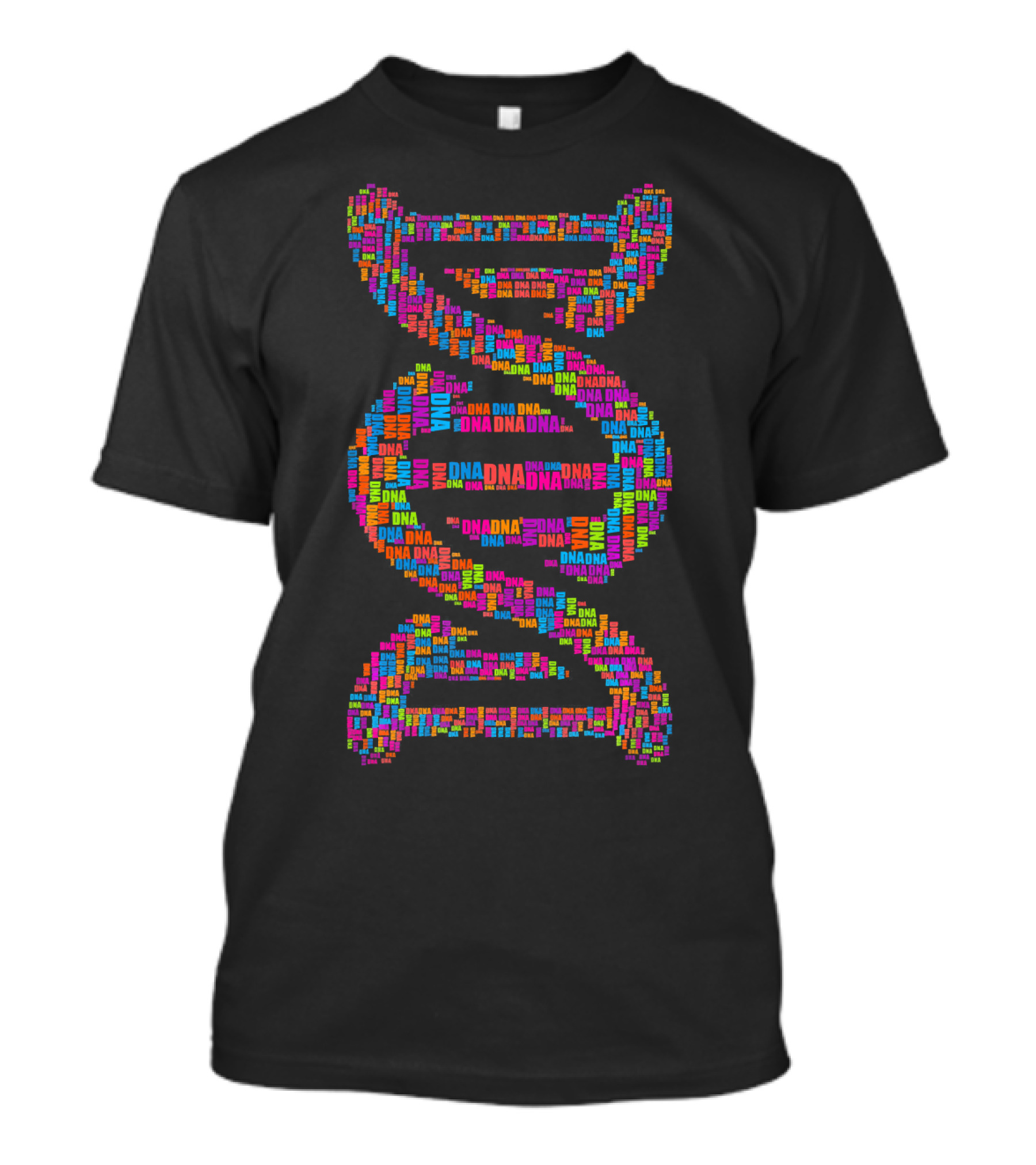 Biology DNA Molecule DNA Word Cloud Spiral T-Shirt