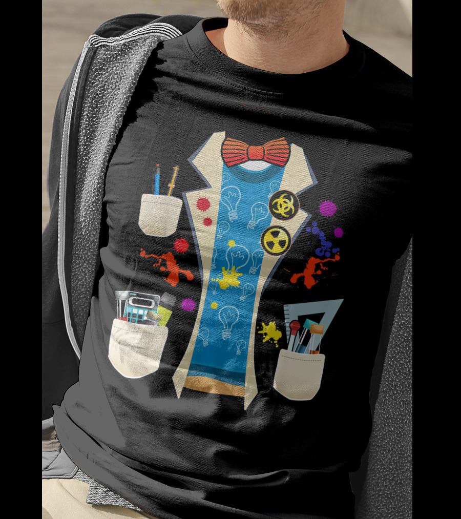 Halloween Mad Chemist Scientist DIY Costume Elements And Tools T-Shirt