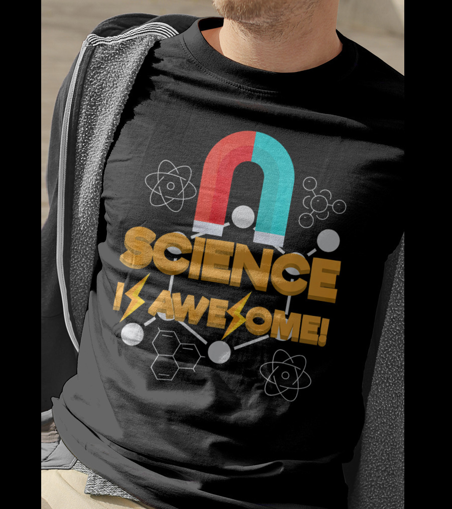 Science Is Awesome Magnet Chemistry Atomic Symbols T-Shirt