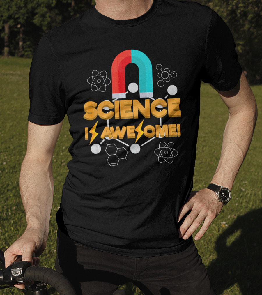Science Is Awesome Magnet Chemistry Atomic Symbols T-Shirt