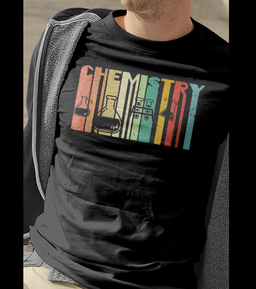 Chemistry Funny Science Student Vintage Laboratory Glassware T-Shirt