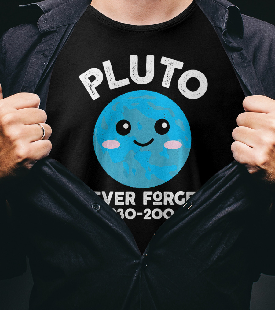 Pluto Never Forget 1930-2006 Kawaii Planet T-Shirt