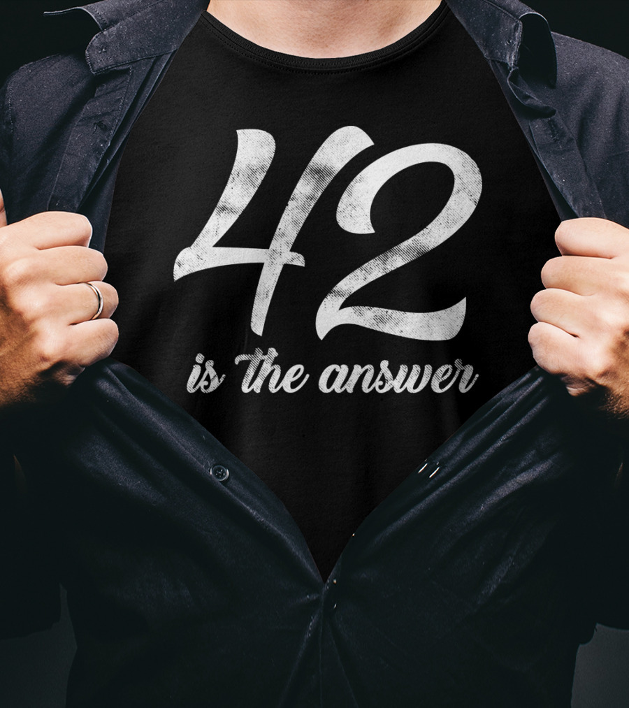 Space 42 Science Fiction Galaxy Guide 42 Is The Answer T-Shirt