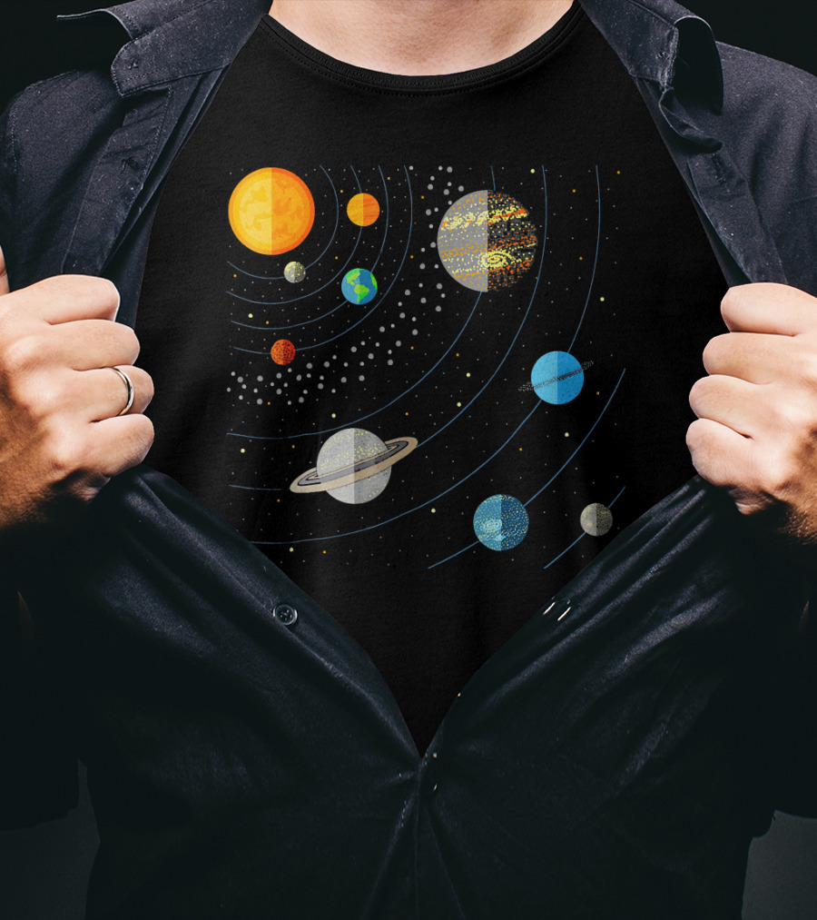 Our Solar System Science Education Planets And Orbits T-Shirt