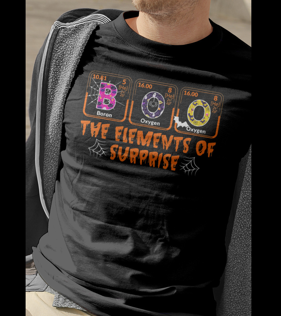 BOO Boron Oxygen Halloween The Elements Of Surprise T-Shirt
