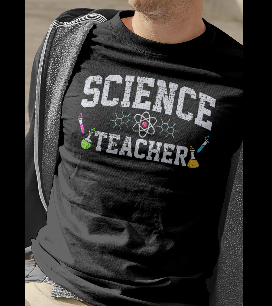 Science Teacher Chemist Physicist Fun Molecule Atom T-Shirt